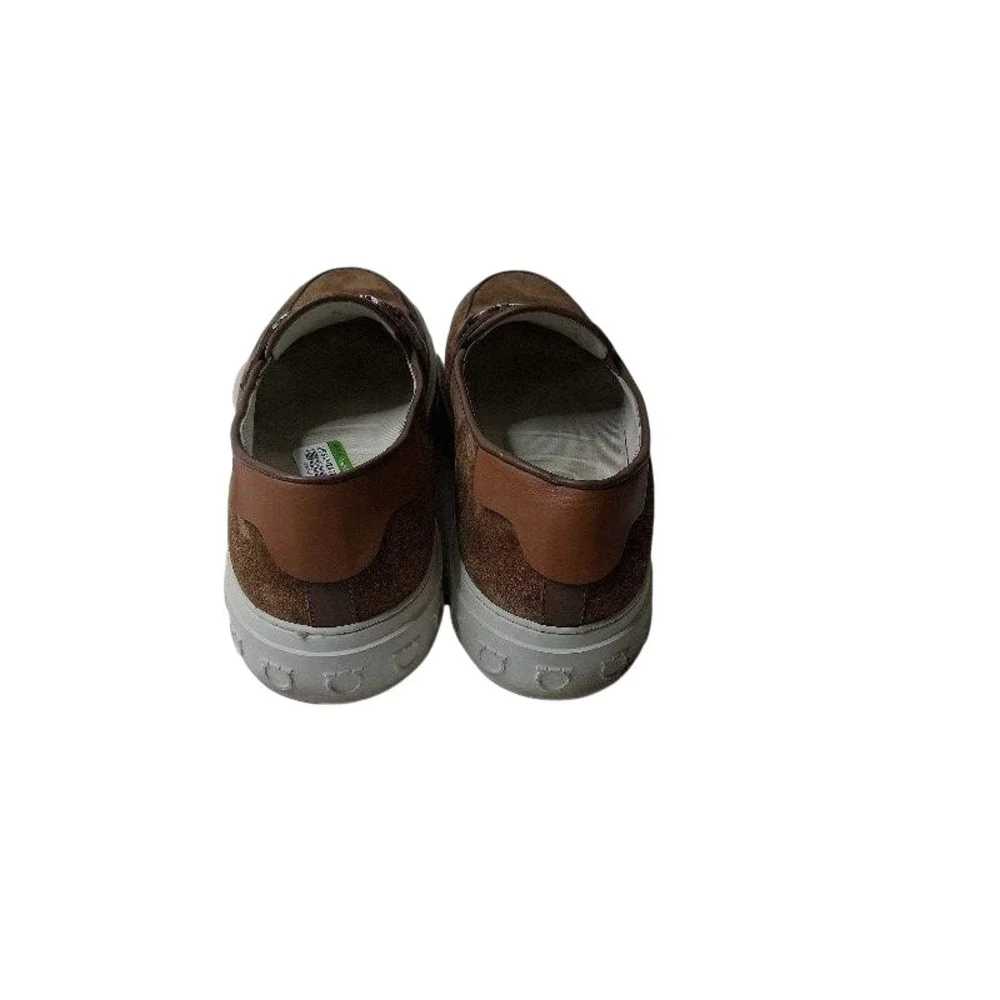 Salvatore Ferragamo Sz 12 Saturday Brown Sugar Suede Bit Loafer Italy Old Money
